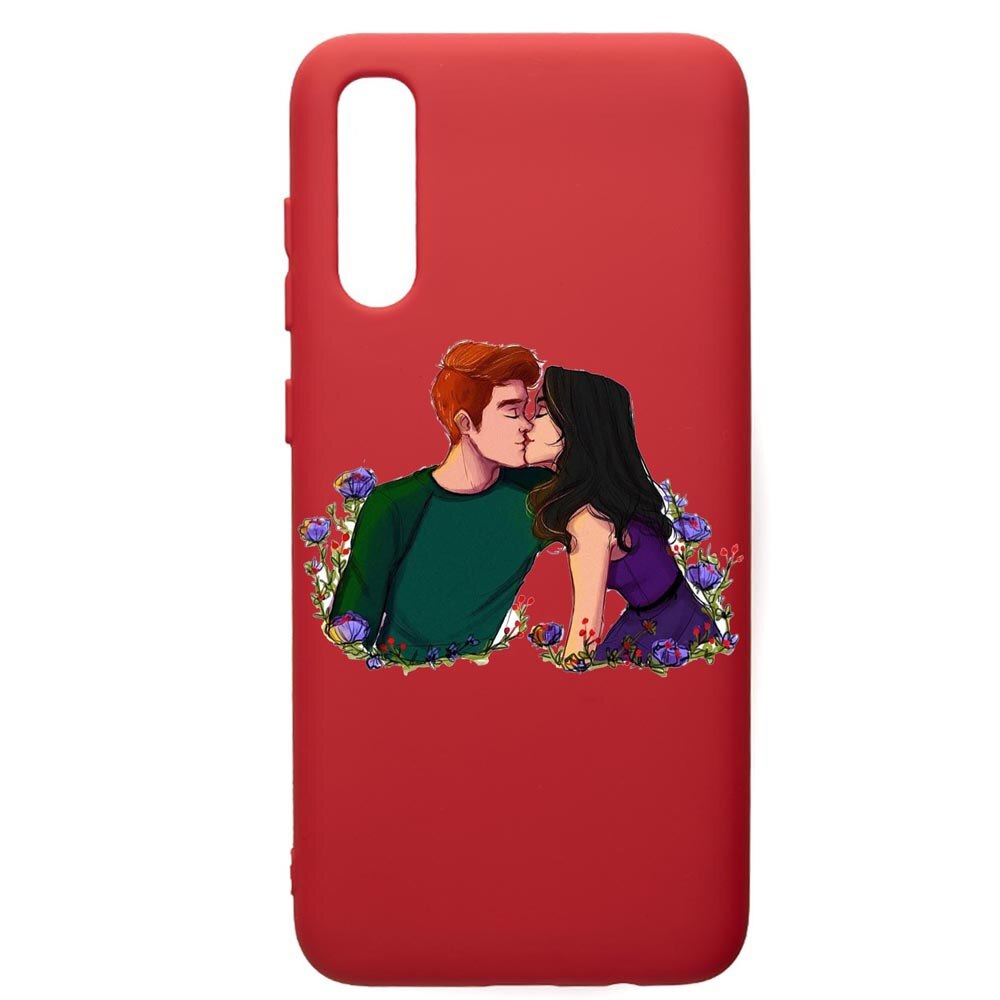 Husa de protectie Samsung Galaxy A70, Riverdale - Love, silicon, cu interiorul din material textil, protectie camera, Red, PR622