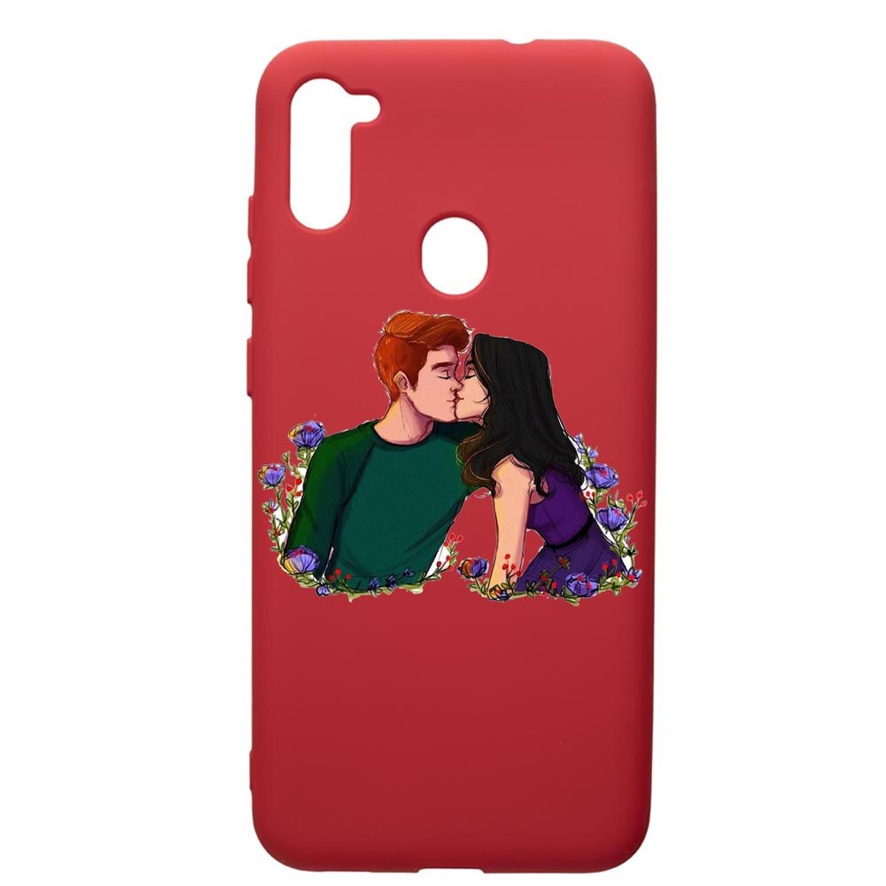 Husa de protectie Samsung Galaxy A11, Riverdale - Love, silicon, cu interiorul din material textil, protectie camera, Red, PR622