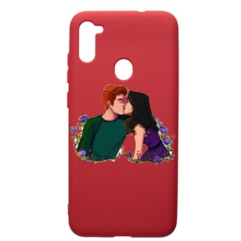 Husa de protectie Samsung Galaxy A11, Riverdale - Love, silicon, cu interiorul din material textil, protectie camera, Red, PR622 Husa de protectie Samsung Galaxy A11, Riverdale - Love, silicon, cu interiorul din material textil, protectie camera, Red, PR622