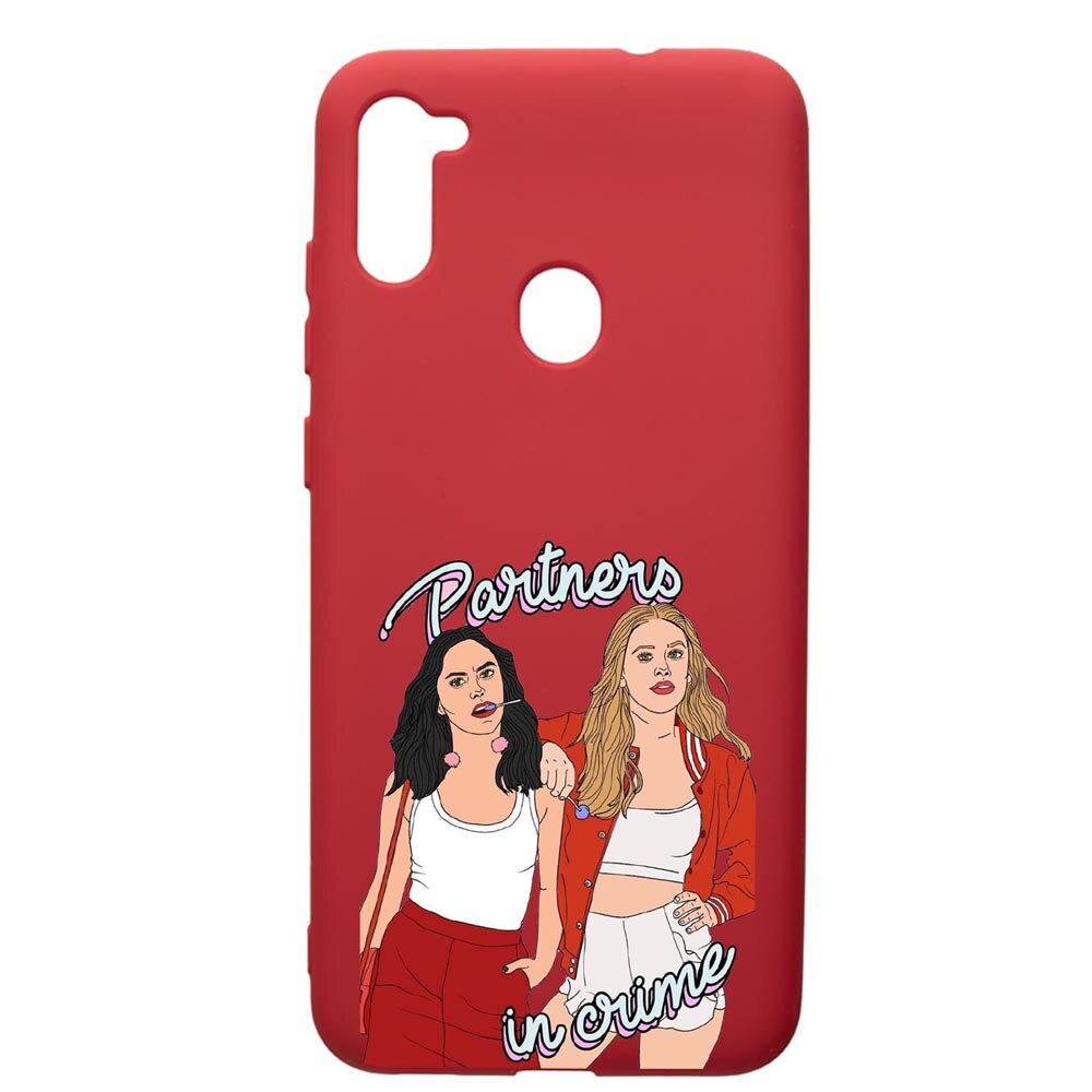 Husa de protectie Samsung Galaxy A11, Riverdale - Crime, silicon, cu interiorul din material textil, protectie camera, Red, PR621