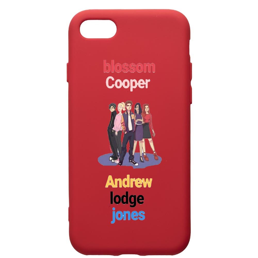 Husa de protectie Apple iPhone SE 2 / iPhone 8 / iPhone 7, Riverdale, silicon, cu interiorul din material textil, protectie camera, Red, PR623