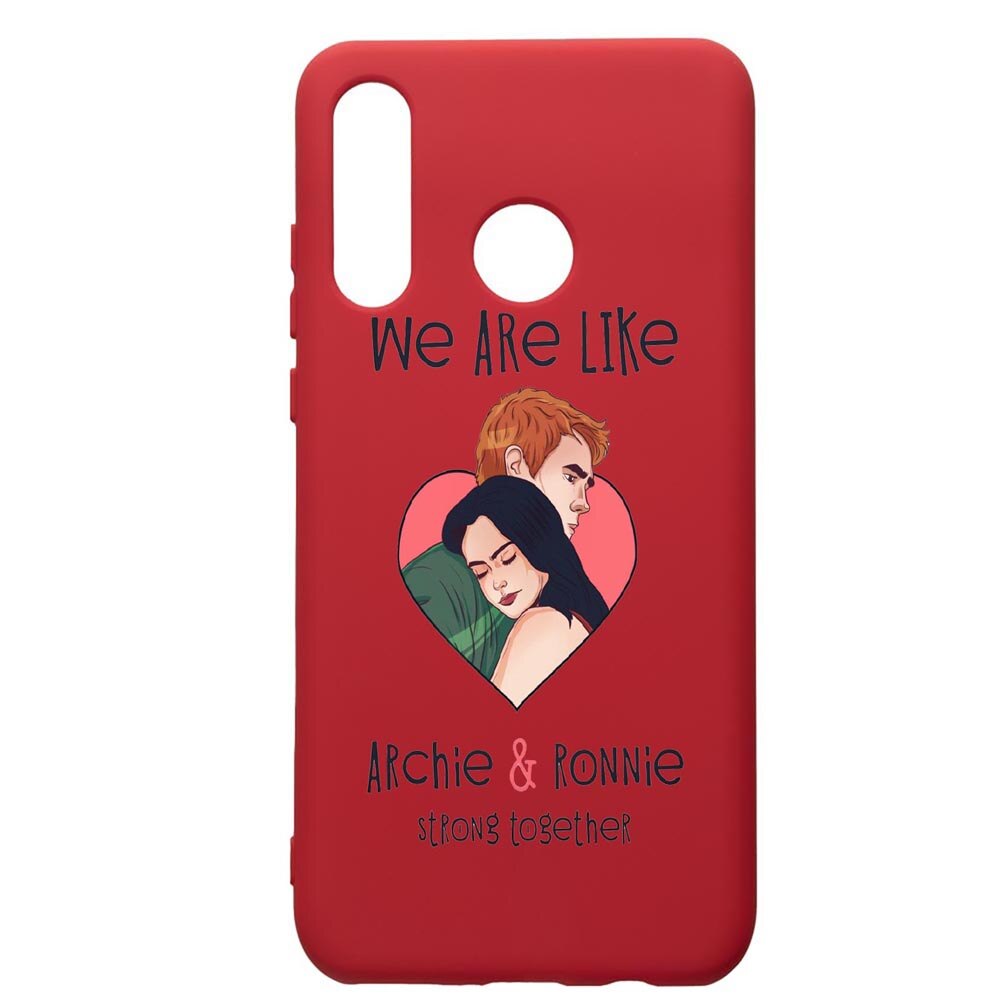 Husa de protectie Huawei P30 Lite, Riverdale - Love, silicon, cu interiorul din material textil, protectie camera, Red, PR624