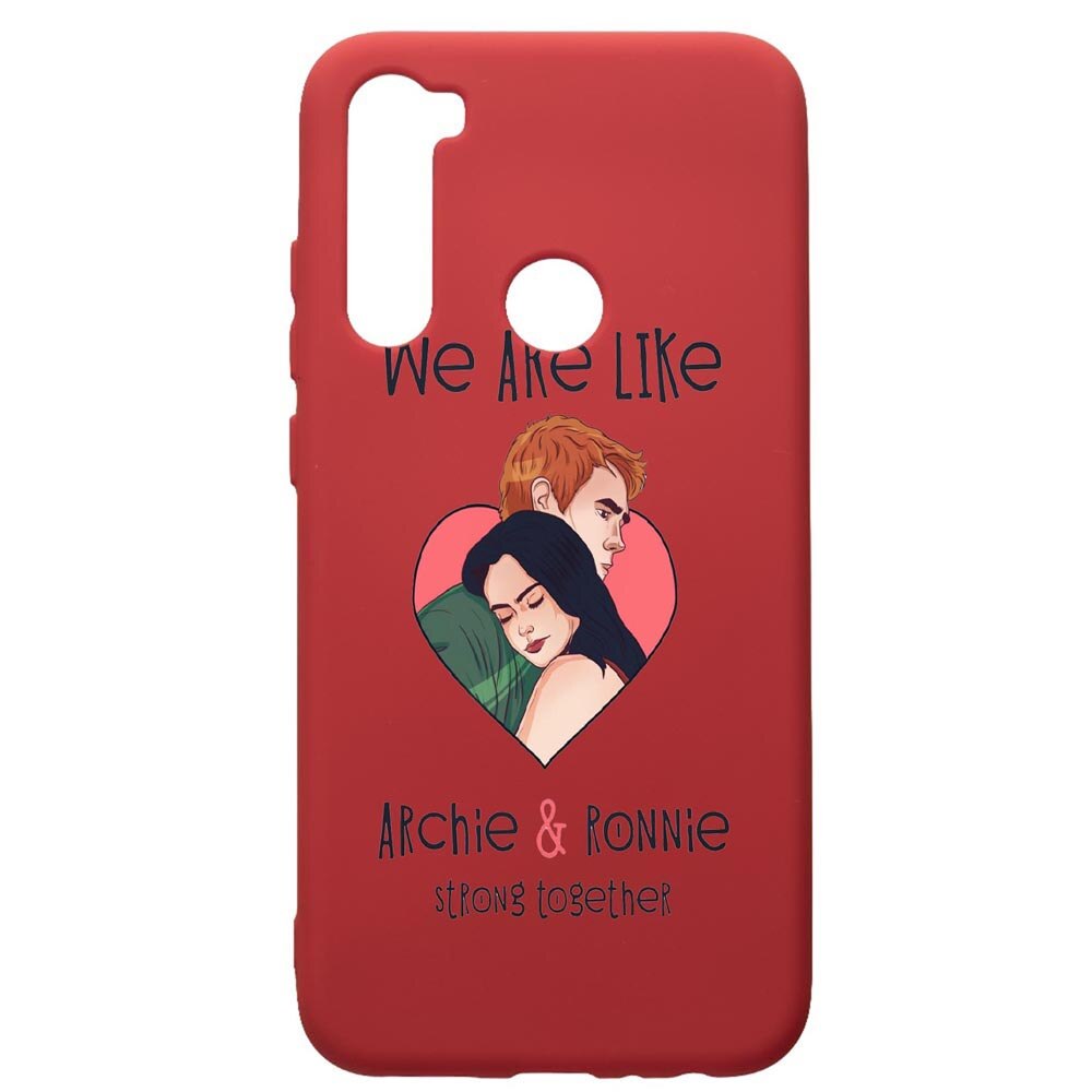 Husa de protectie Xiaomi Redmi Note 8, Riverdale - Love, silicon, cu interiorul din material textil, protectie camera, Red, PR624