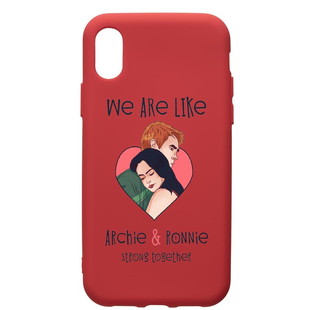 Husa de protectie Samsung Galaxy A01, Riverdale - Love, silicon, cu interiorul din material textil, protectie camera, Red, PR624
