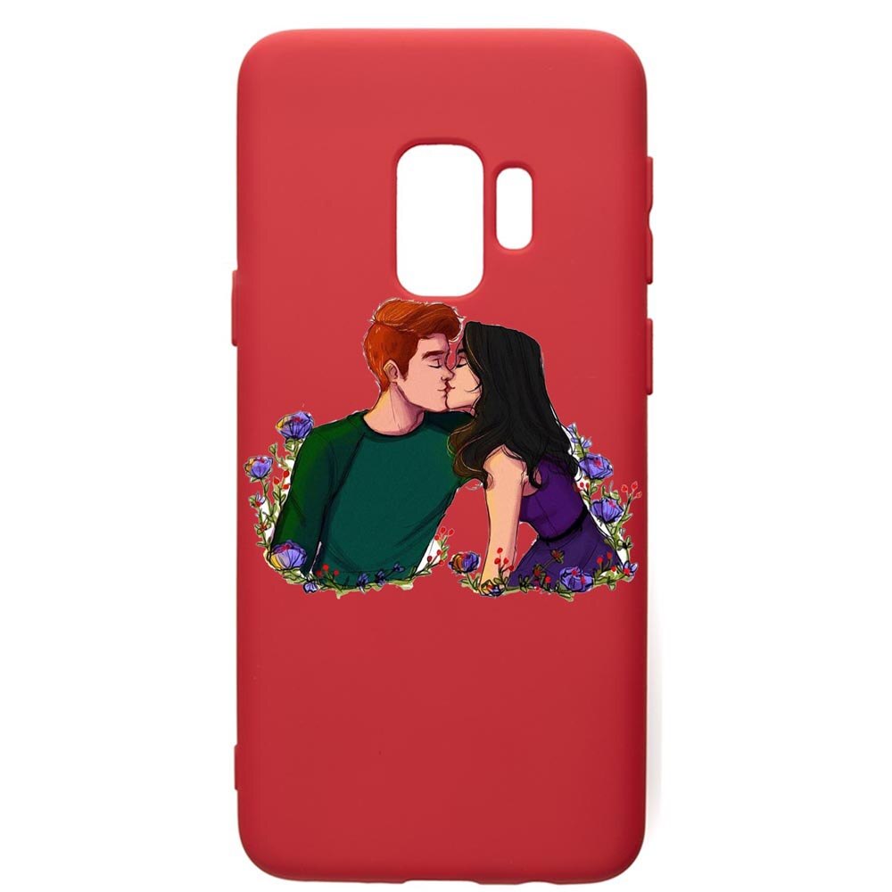 Husa de protectie Samsung Galaxy S9, Riverdale - Love, silicon, cu interiorul din material textil, protectie camera, Red, PR622