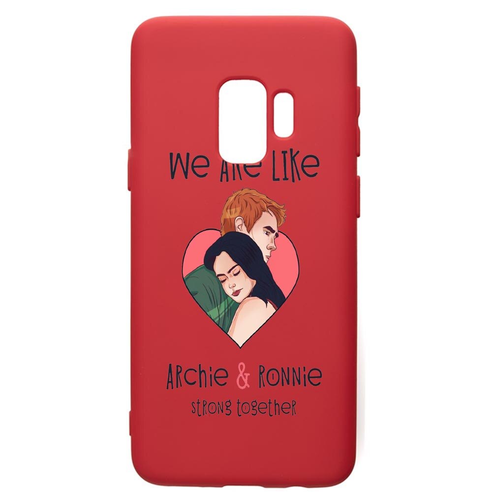 Husa de protectie Samsung Galaxy S9, Riverdale - Love, silicon, cu interiorul din material textil, protectie camera, Red, PR624