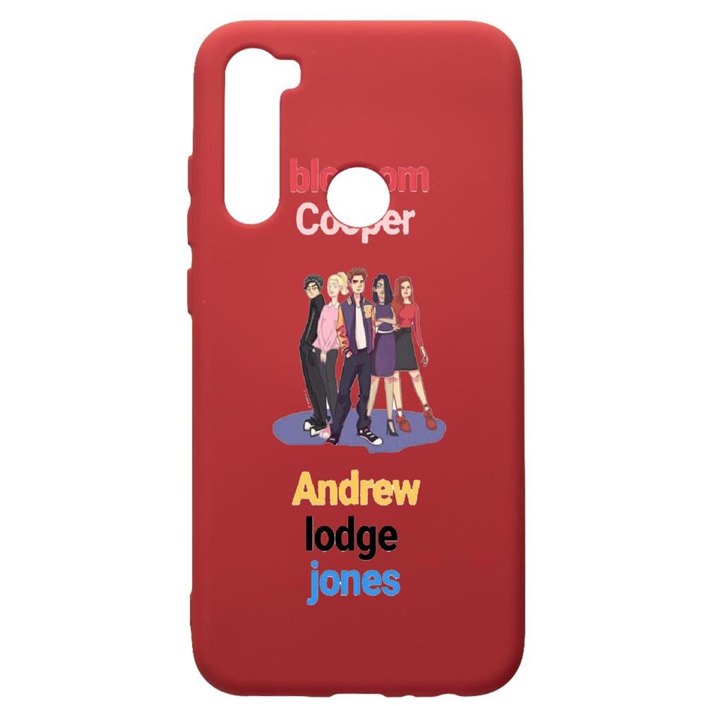 Husa de protectie Xiaomi Redmi Note 8, Riverdale, silicon, cu interiorul din material textil, protectie camera, Red, PR623