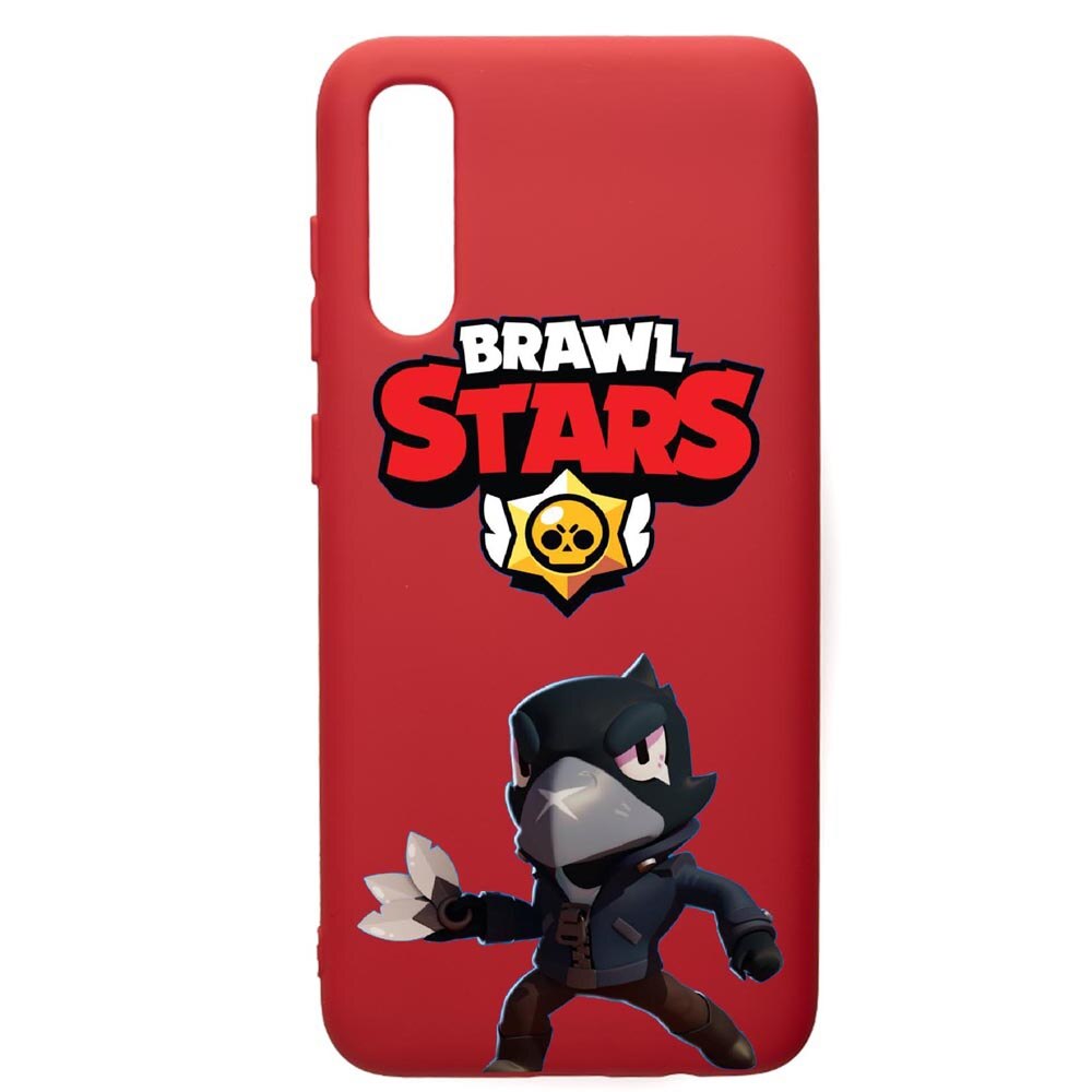 Husa de protectie Samsung Galaxy A30S, Brawl Stars Crow, silicon, cu interiorul din material textil, protectie camera, Red, PR644