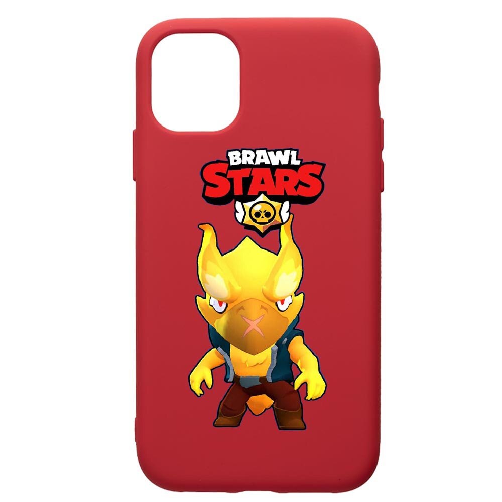 Husa de protectie Samsung Galaxy A51, Brawl Stars Phoenix Crow, silicon, cu interiorul din material textil, protectie camera, Red, PR645