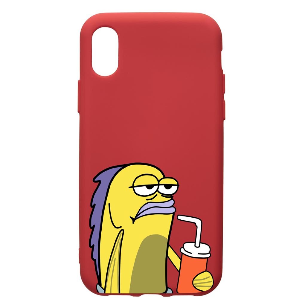 Husa de protectie Samsung Galaxy A01, Meme, silicon, cu interiorul din material textil, protectie camera, Red, PR652