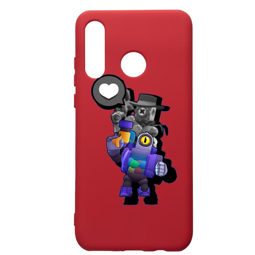 Husa de protectie Huawei P30 Lite, Brawl Stars Ricochet, silicon, cu interiorul din material textil, protectie camera, Red, PR650