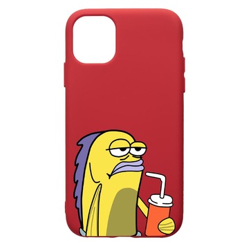 Husa de protectie Samsung Galaxy A51, Meme, silicon, cu interiorul din material textil, protectie camera, Red, PR652 Husa de protectie Samsung Galaxy A51, Meme, silicon, cu interiorul din material textil, protectie camera, Red, PR652