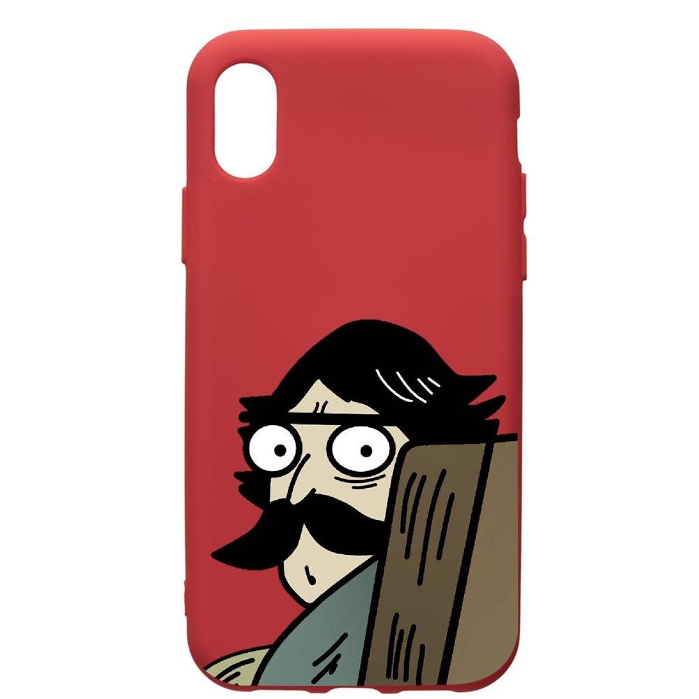 Husa de protectie Samsung Galaxy A01, Meme, silicon, cu interiorul din material textil, protectie camera, Red, PR653