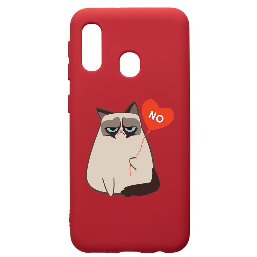 Husa de protectie Samsung Galaxy A20E, Meme - Gumpy, silicon, cu interiorul din material textil, protectie camera, Red, PR657