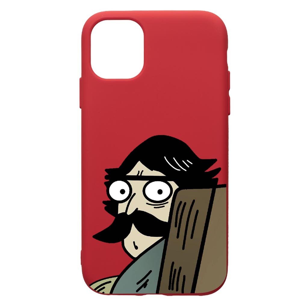 Husa de protectie Apple iPhone 11 Pro, Meme, silicon, cu interiorul din material textil, protectie camera, Red, PR653