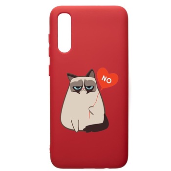 Husa de protectie Samsung Galaxy A50, Meme - Gumpy, silicon, cu interiorul din material textil, protectie camera, Red, PR657 Husa de protectie Samsung Galaxy A50, Meme - Gumpy, silicon, cu interiorul din material textil, protectie camera, Red, PR657
