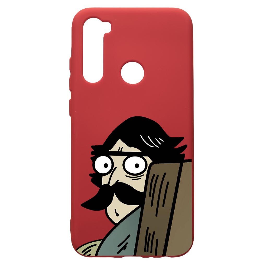 Husa de protectie Xiaomi Redmi Note 8, Meme, silicon, cu interiorul din material textil, protectie camera, Red, PR653