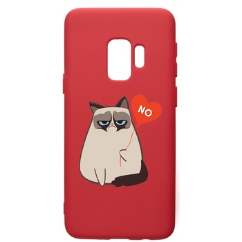 Husa de protectie Samsung Galaxy S9, Meme - Gumpy, silicon, cu interiorul din material textil, protectie camera, Red, PR657 Husa de protectie Samsung Galaxy S9, Meme - Gumpy, silicon, cu interiorul din material textil, protectie camera, Red, PR657