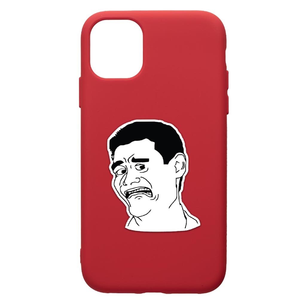 Husa de protectie Apple iPhone 12 Mini, Meme - Harold, silicon, cu interiorul din material textil, protectie camera, Red, PR660