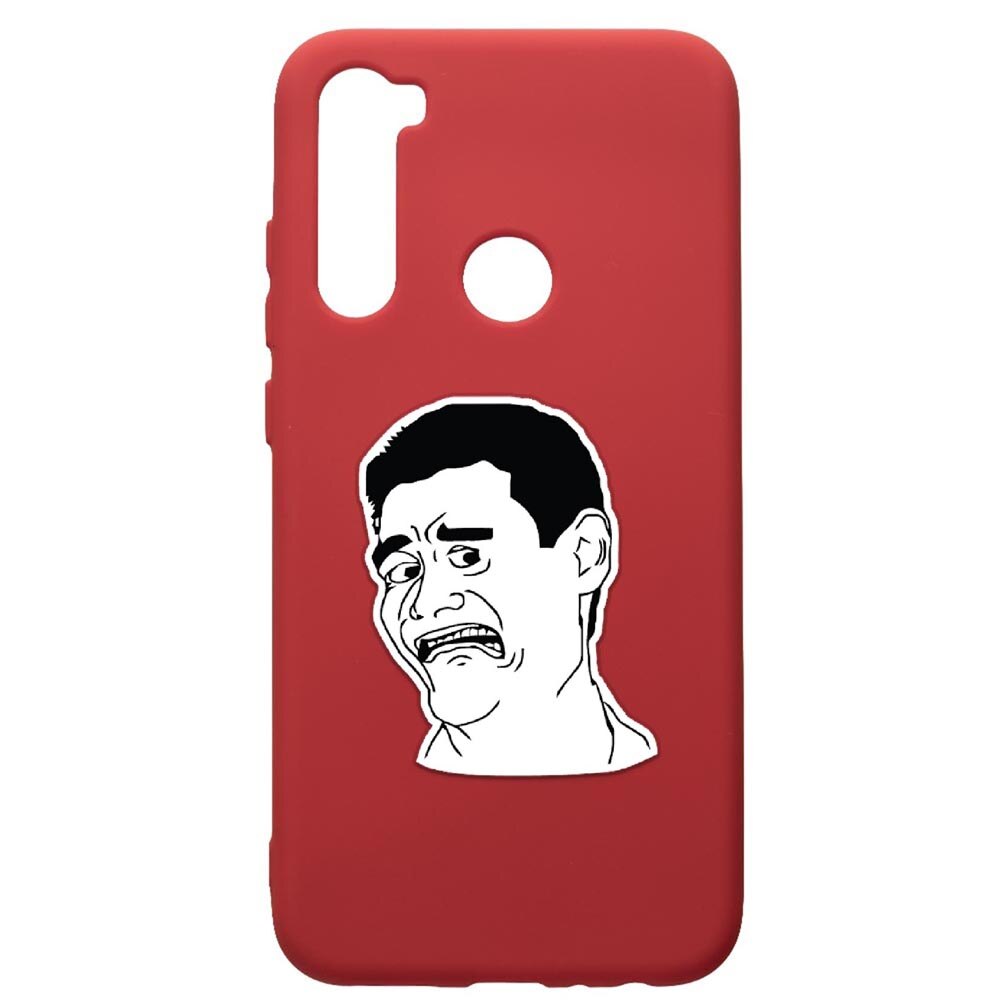 Husa de protectie Xiaomi Redmi Note 8, Meme - Harold, silicon, cu interiorul din material textil, protectie camera, Red, PR660