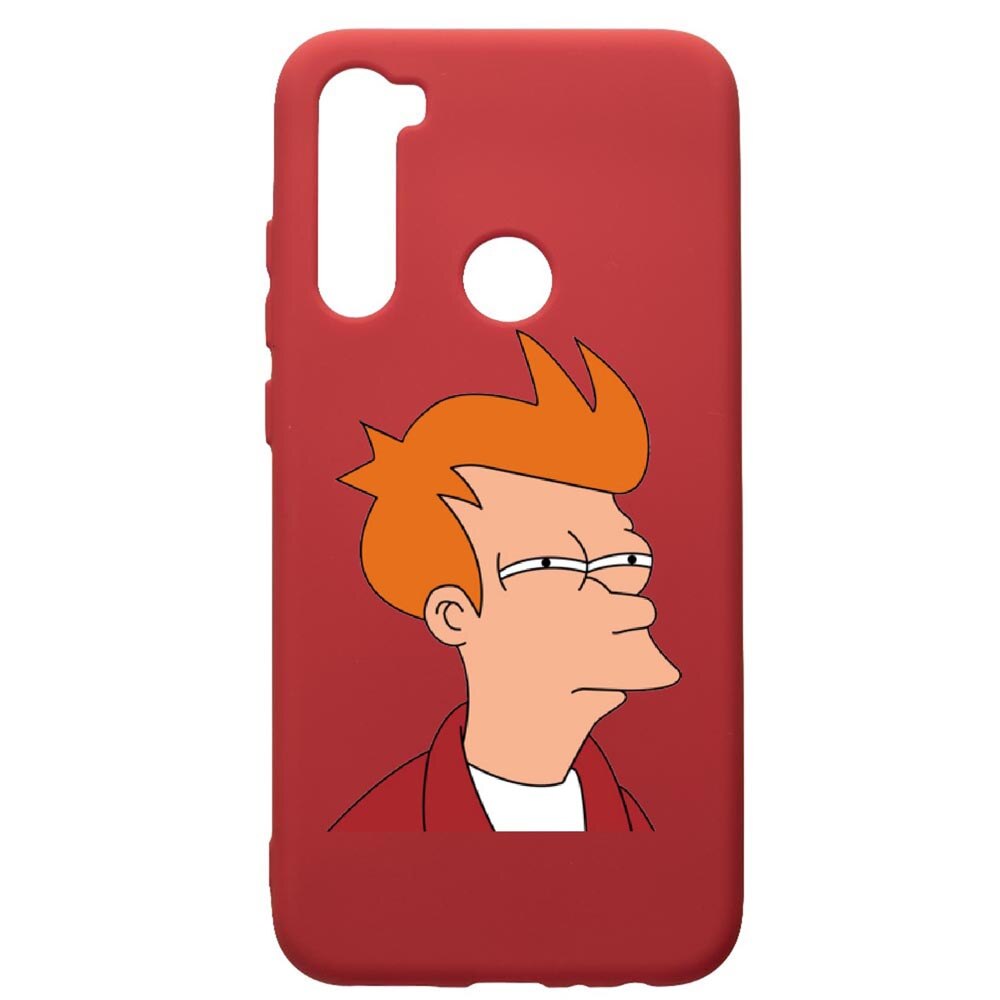 Husa de protectie Xiaomi Redmi Note 8, Meme, silicon, cu interiorul din material textil, protectie camera, Red, PR663