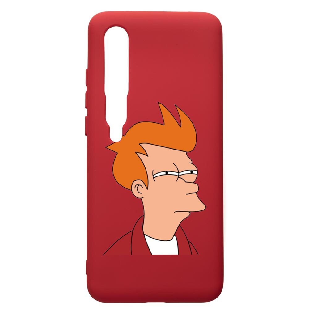 Husa de protectie Xiaomi Mi 10 / Mi 10 Pro, Meme, silicon, cu interiorul din material textil, protectie camera, Red, PR663