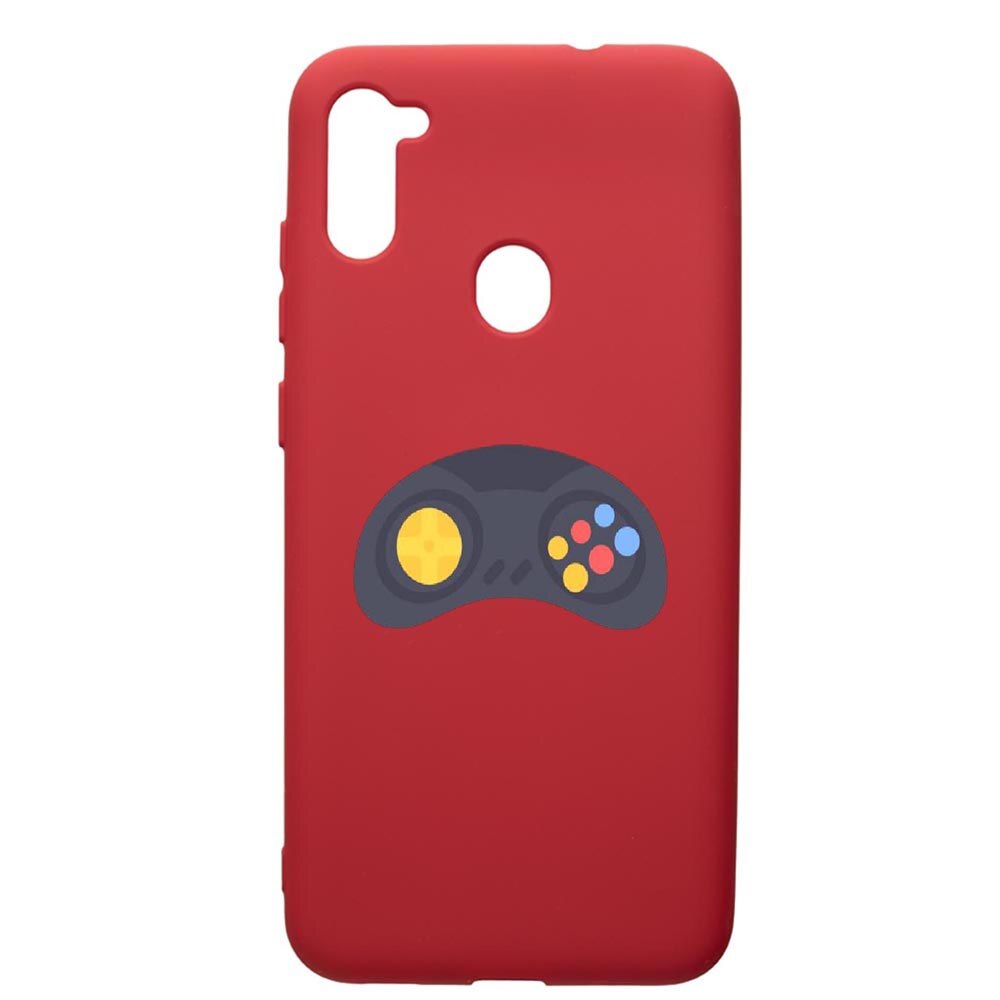 Husa de protectie Samsung Galaxy A11, Gamer - Xbox, silicon, cu interiorul din material textil, protectie camera, Red, PR672