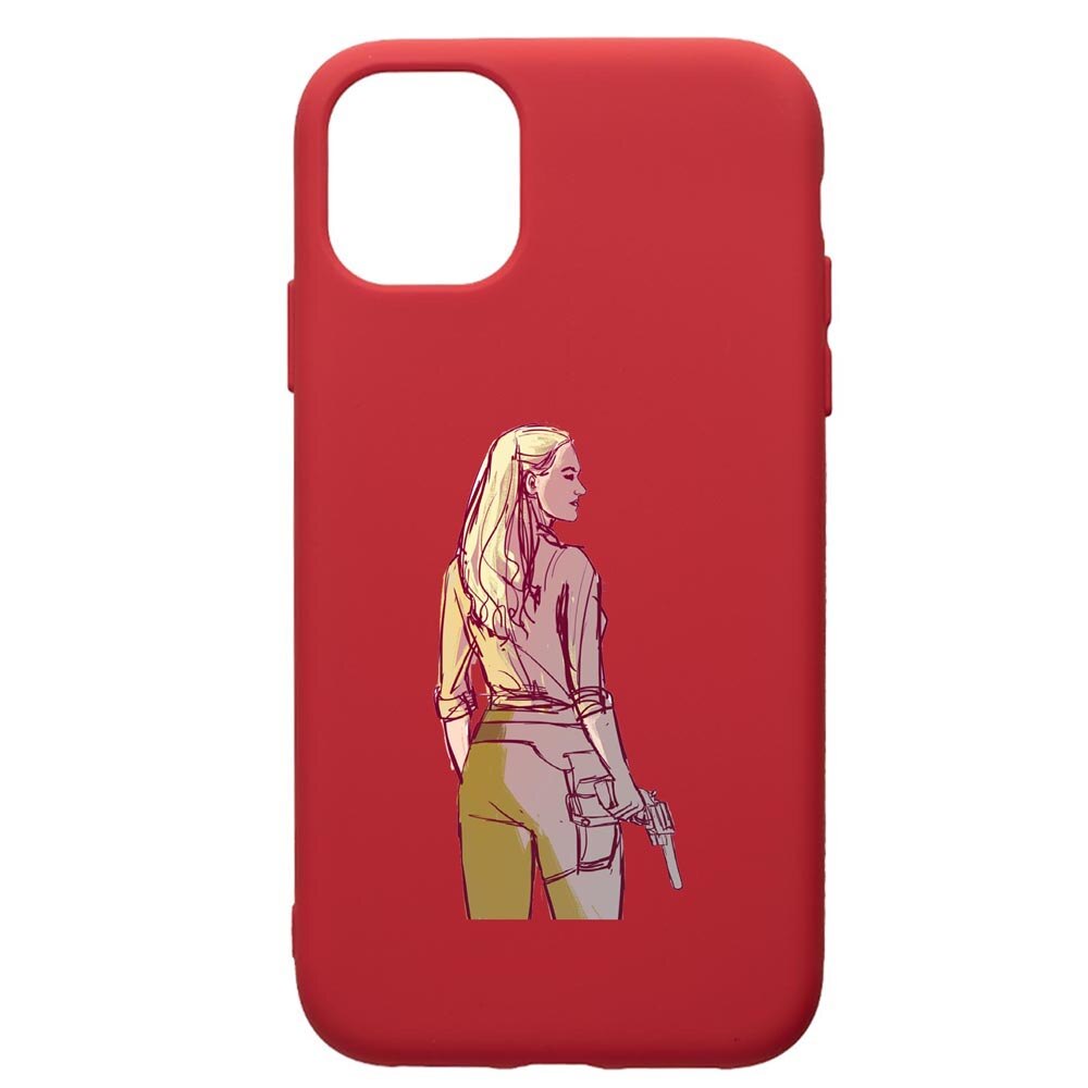 Husa de protectie Apple iPhone 11, WestWorld, Movie, silicon, cu interiorul din material textil, protectie camera, Red, PR676