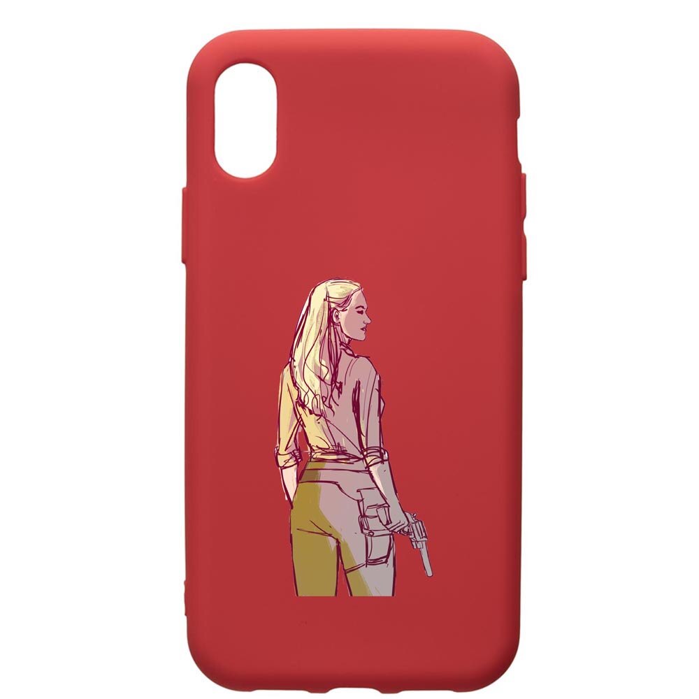 Husa de protectie Huawei Y6 2019, WestWorld, Movie, silicon, cu interiorul din material textil, protectie camera, Red, PR676