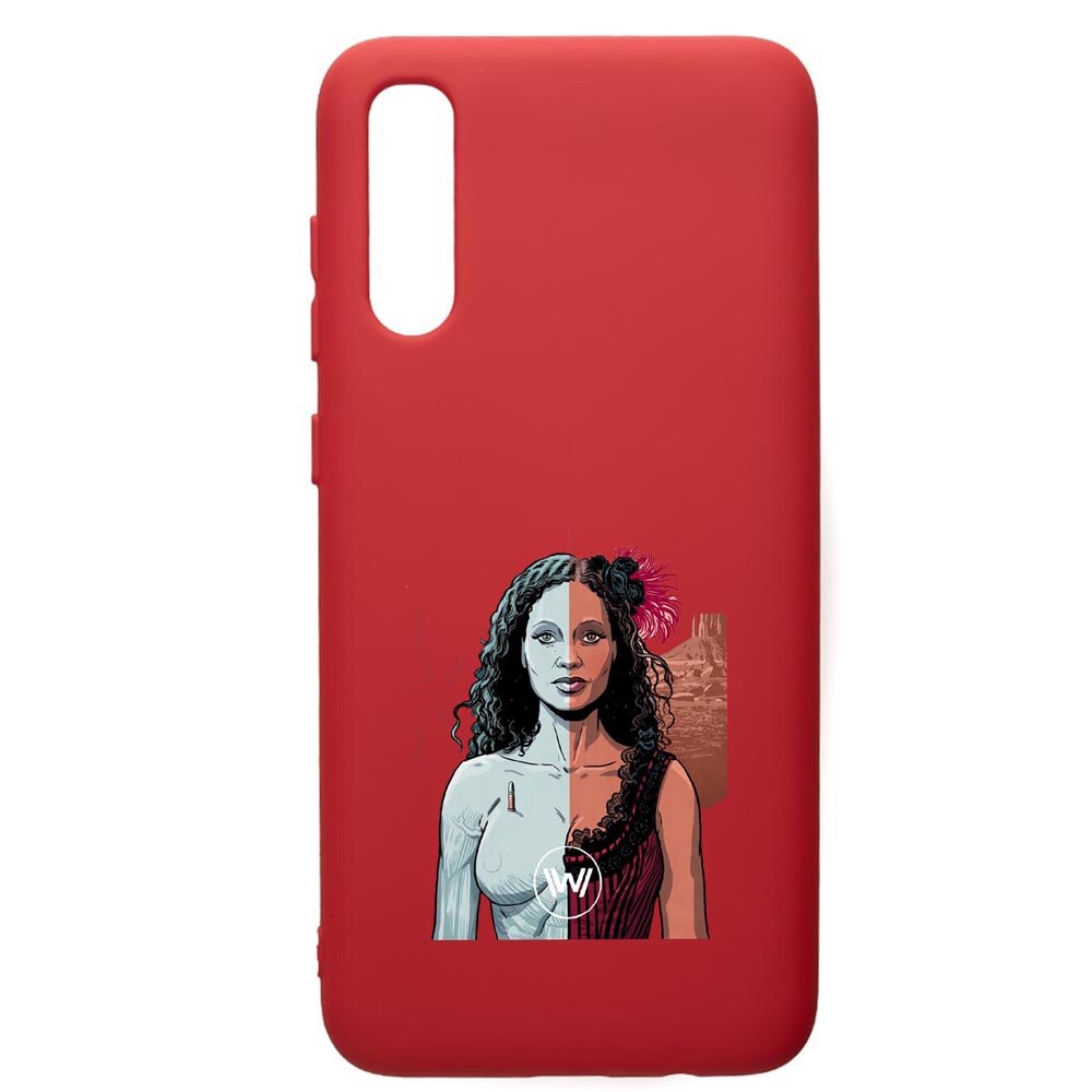 Husa de protectie Samsung Galaxy A70, WestWorld, Movie, silicon, cu interiorul din material textil, protectie camera, Red, PR677