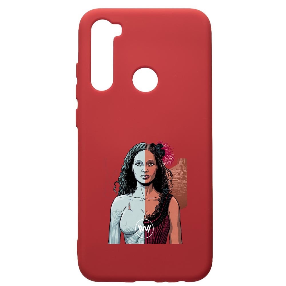 Husa de protectie Xiaomi Redmi Note 8, WestWorld, Movie, silicon, cu interiorul din material textil, protectie camera, Red, PR677