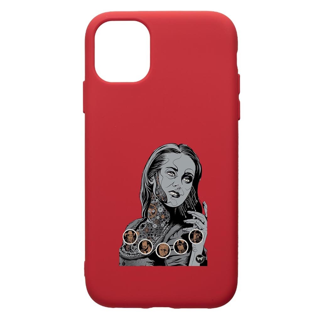 Husa de protectie Samsung Galaxy A51, WestWorld, Movie, silicon, cu interiorul din material textil, protectie camera, Red, PR680