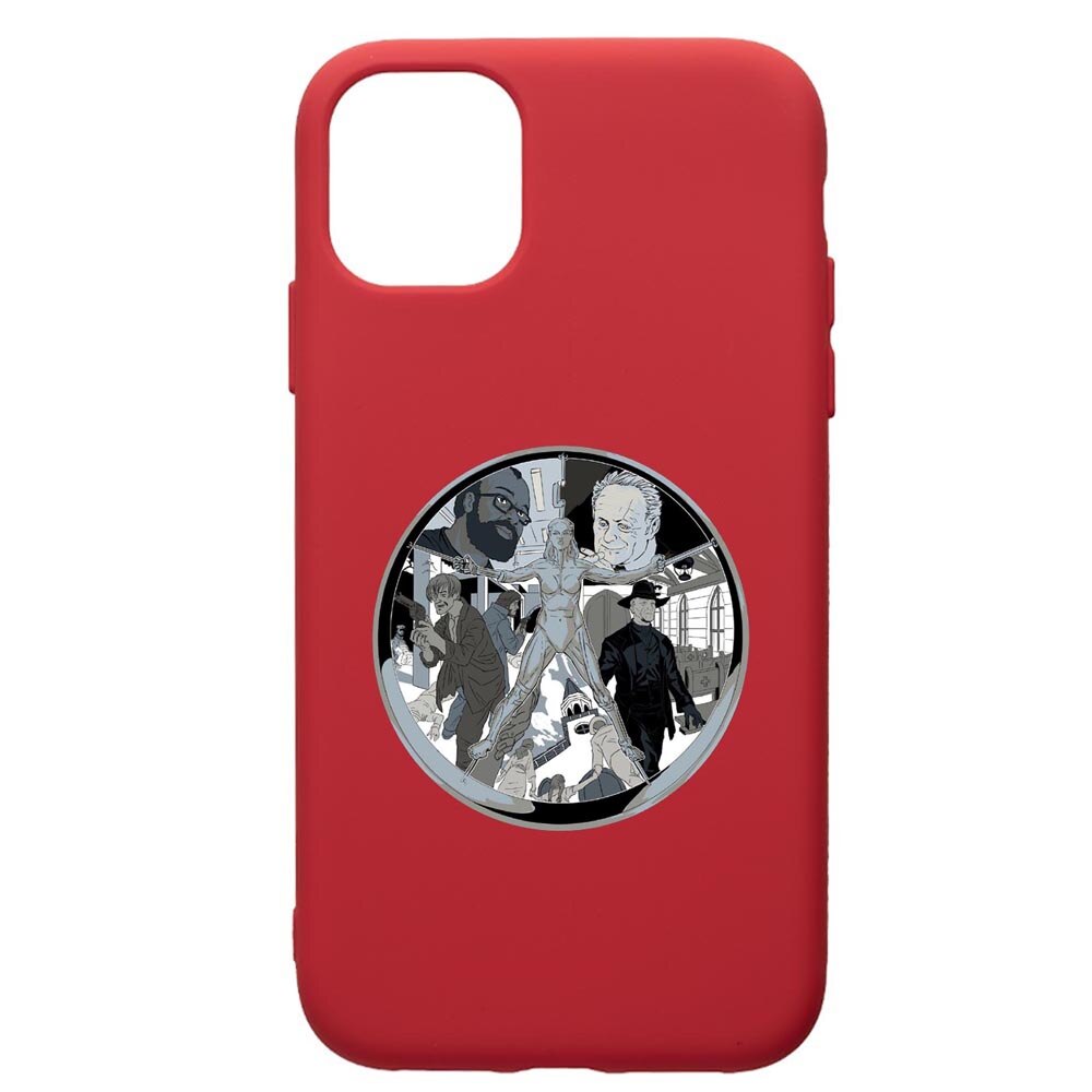 Husa de protectie Samsung Galaxy A51, WestWorld, Movie, silicon, cu interiorul din material textil, protectie camera, Red, PR681