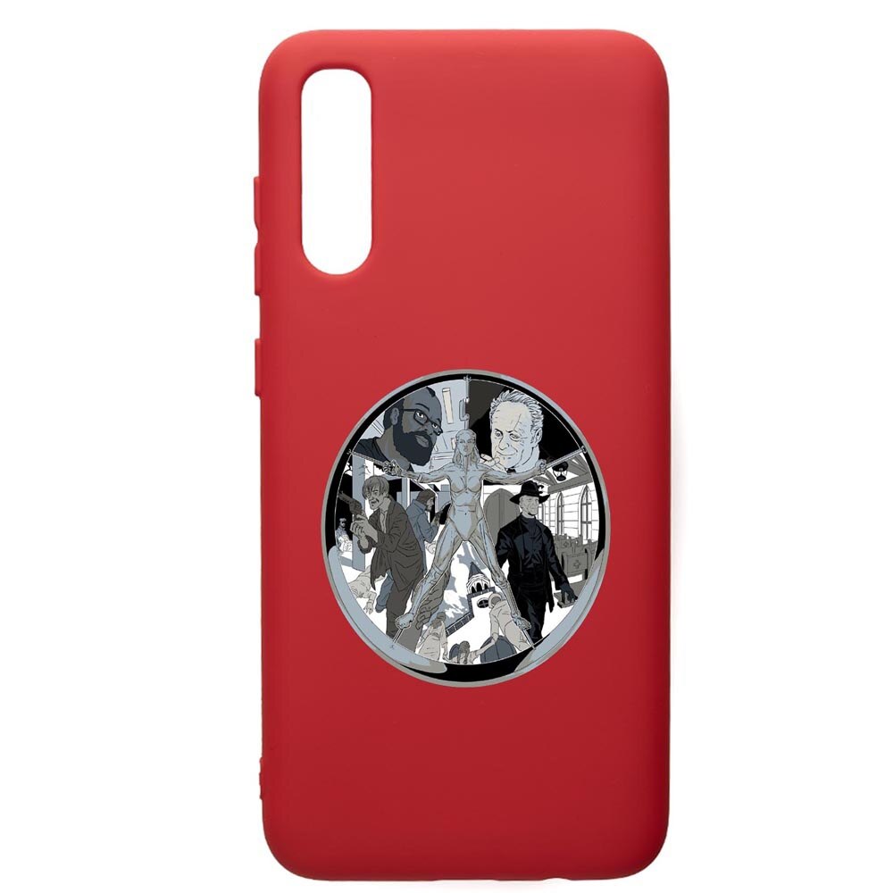 Husa de protectie Samsung Galaxy A70, WestWorld, Movie, silicon, cu interiorul din material textil, protectie camera, Red, PR681