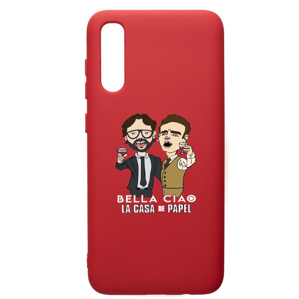 Husa de protectie Samsung Galaxy A30S, La Casa De Papel - Berlin - Profesor, silicon, cu interiorul din material textil, protectie camera, Red, PR711