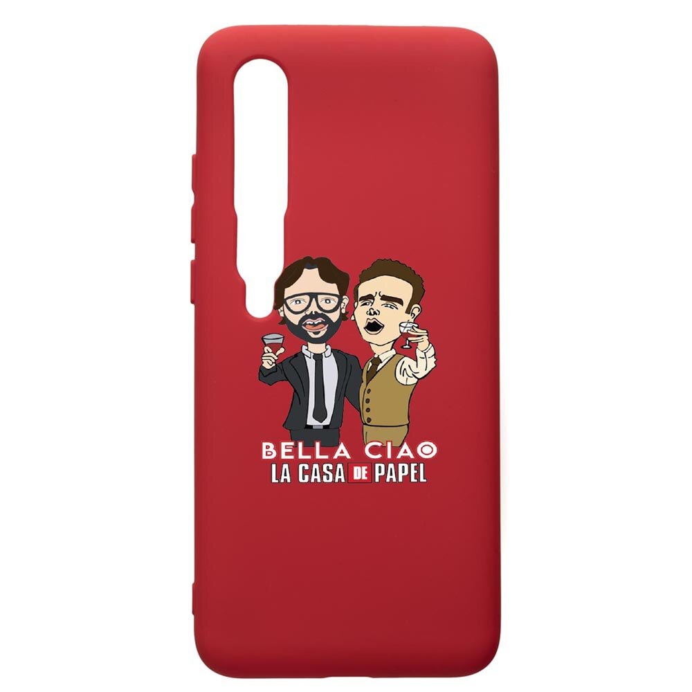 Husa de protectie Xiaomi Mi 10 / Mi 10 Pro, La Casa De Papel - Berlin - Profesor, silicon, cu interiorul din material textil, protectie camera, Red, PR711