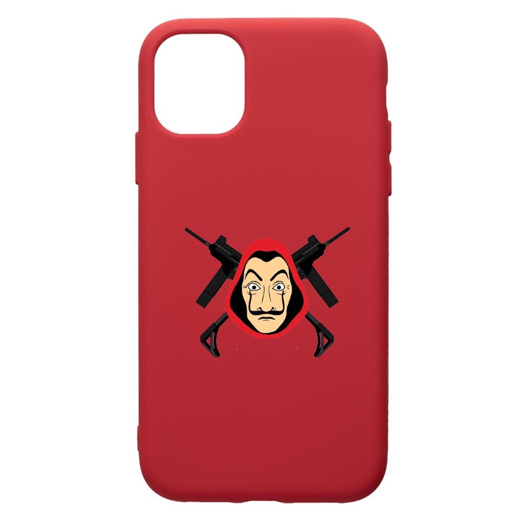 Husa de protectie Samsung Galaxy A51, La Casa De Papel, silicon, cu interiorul din material textil, protectie camera, Red, PR714