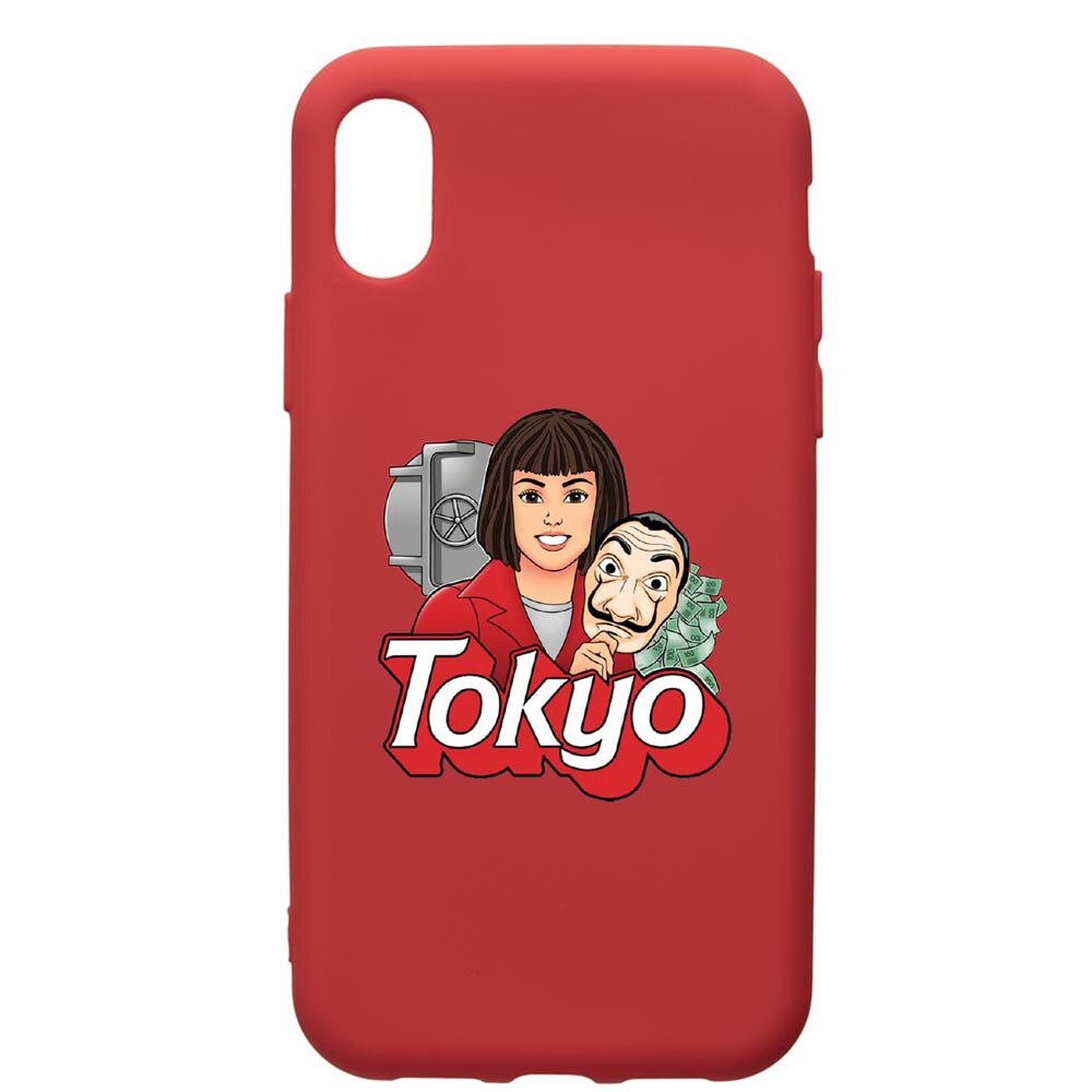 Husa de protectie Huawei Y6 2019, La Casa De Papel - Tokyo, silicon, cu interiorul din material textil, protectie camera, Red, PR717