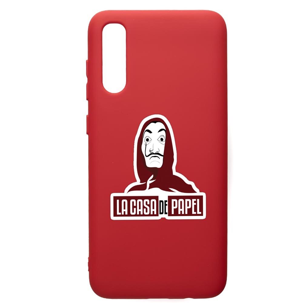 Husa de protectie Samsung Galaxy A30S, La Casa De Papel, silicon, cu interiorul din material textil, protectie camera, Red, PR719