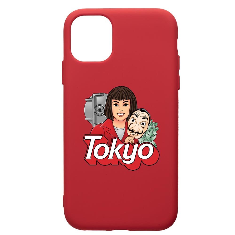 Husa de protectie Samsung Galaxy A41, La Casa De Papel - Tokyo, silicon, cu interiorul din material textil, protectie camera, Red, PR717