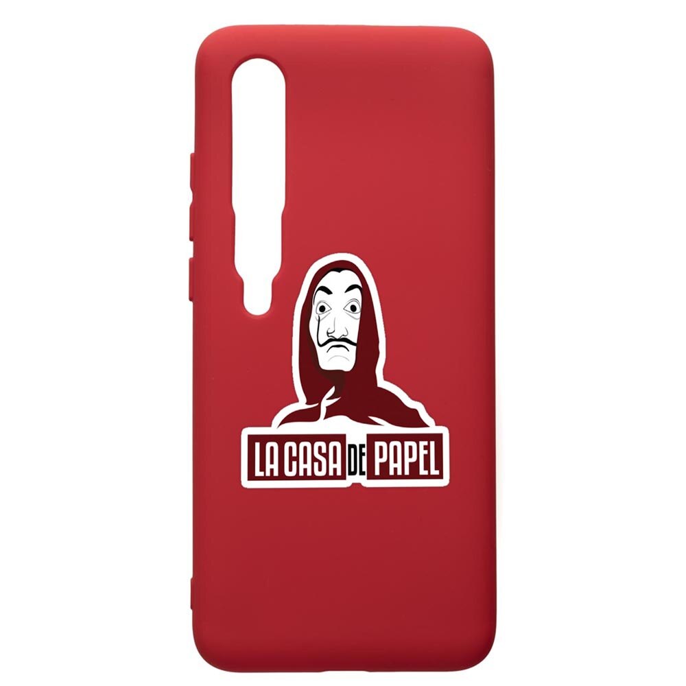 Husa de protectie Xiaomi Mi 10 / Mi 10 Pro, La Casa De Papel, silicon, cu interiorul din material textil, protectie camera, Red, PR719