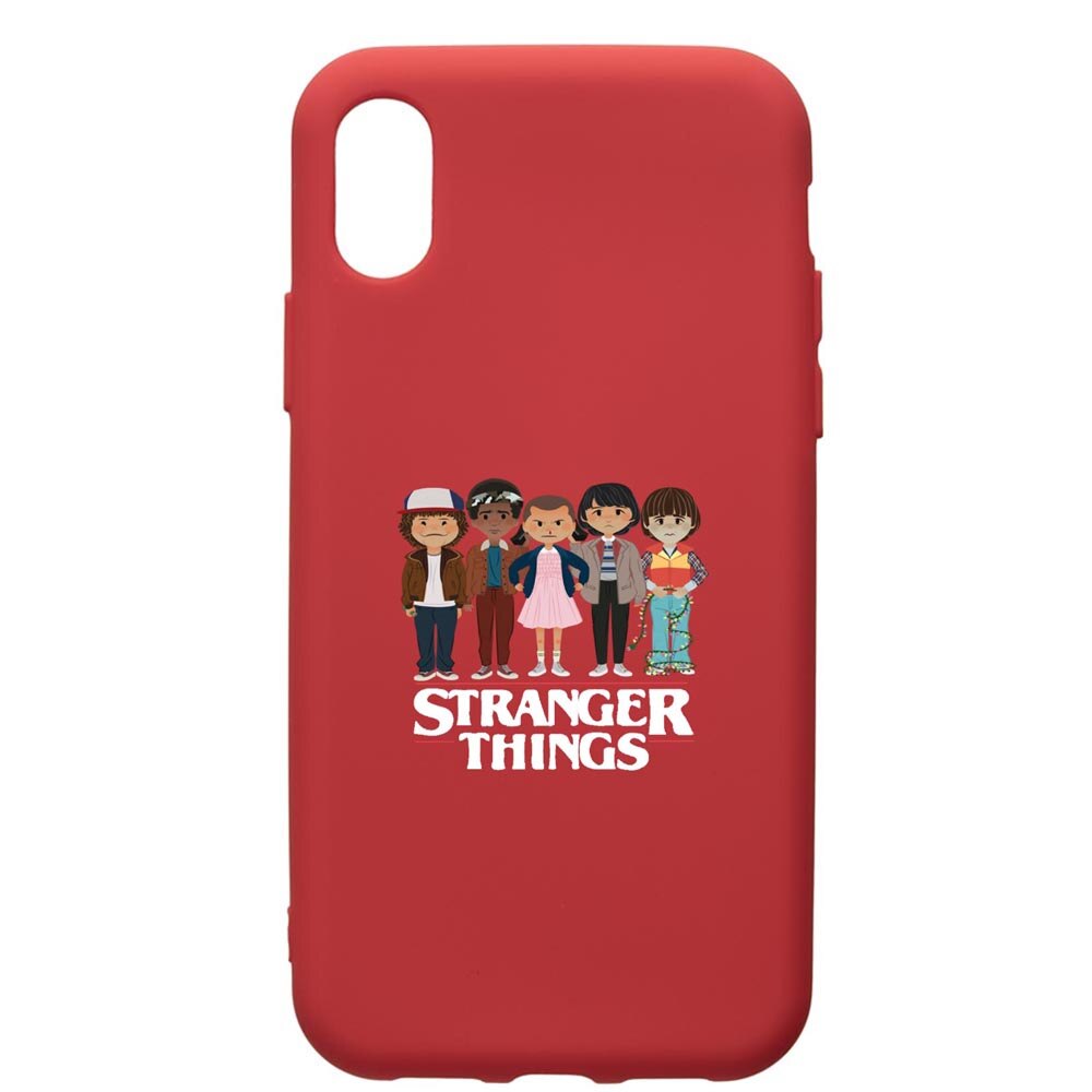 Husa de protectie Huawei Y5 2019, Stranger Things, silicon, cu interiorul din material textil, protectie camera, Red, PR722