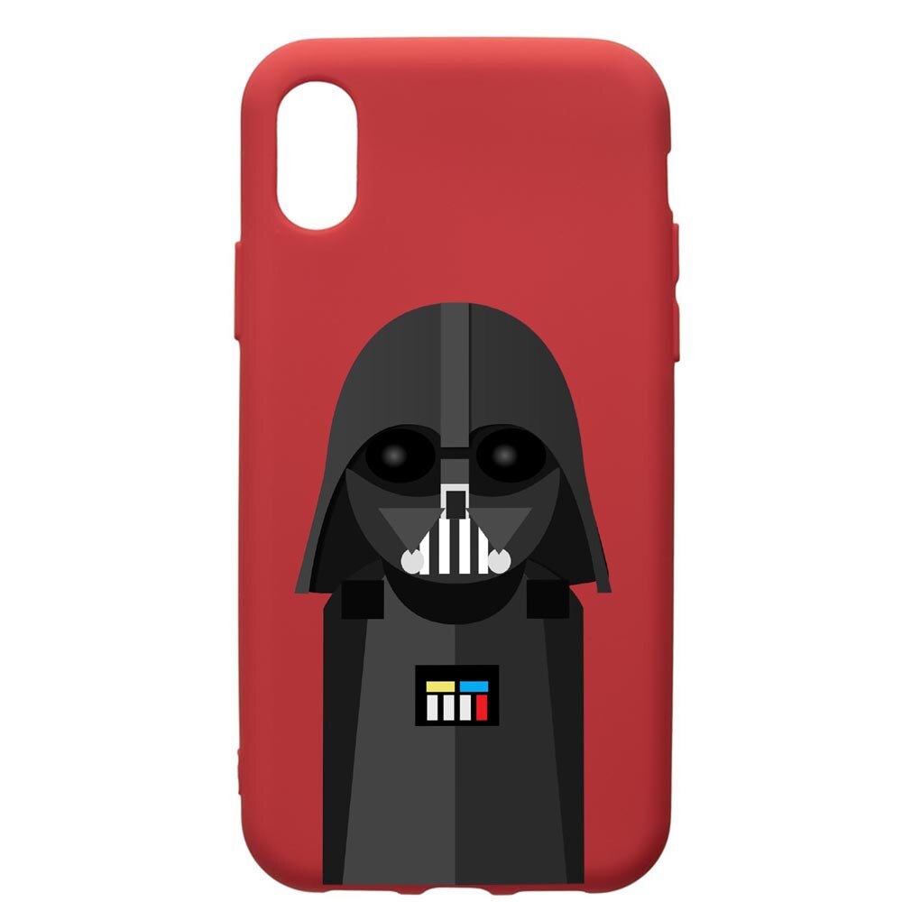 Husa de protectie Xiaomi Redmi 7A, Star Wars Darth Vader, silicon, cu interiorul din material textil, protectie camera, Red, PR405