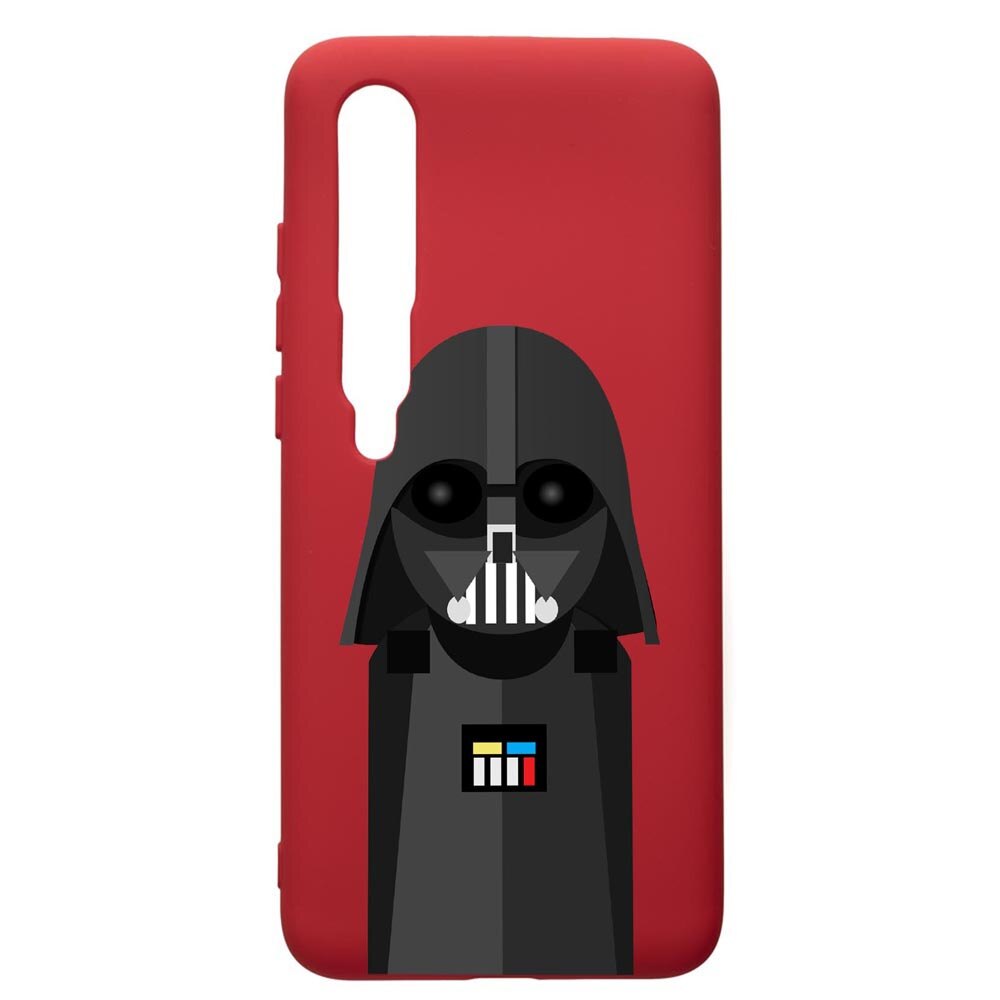 Husa de protectie Xiaomi Mi 10 / Mi 10 Pro, Star Wars Darth Vader, silicon, cu interiorul din material textil, protectie camera, Red, PR405