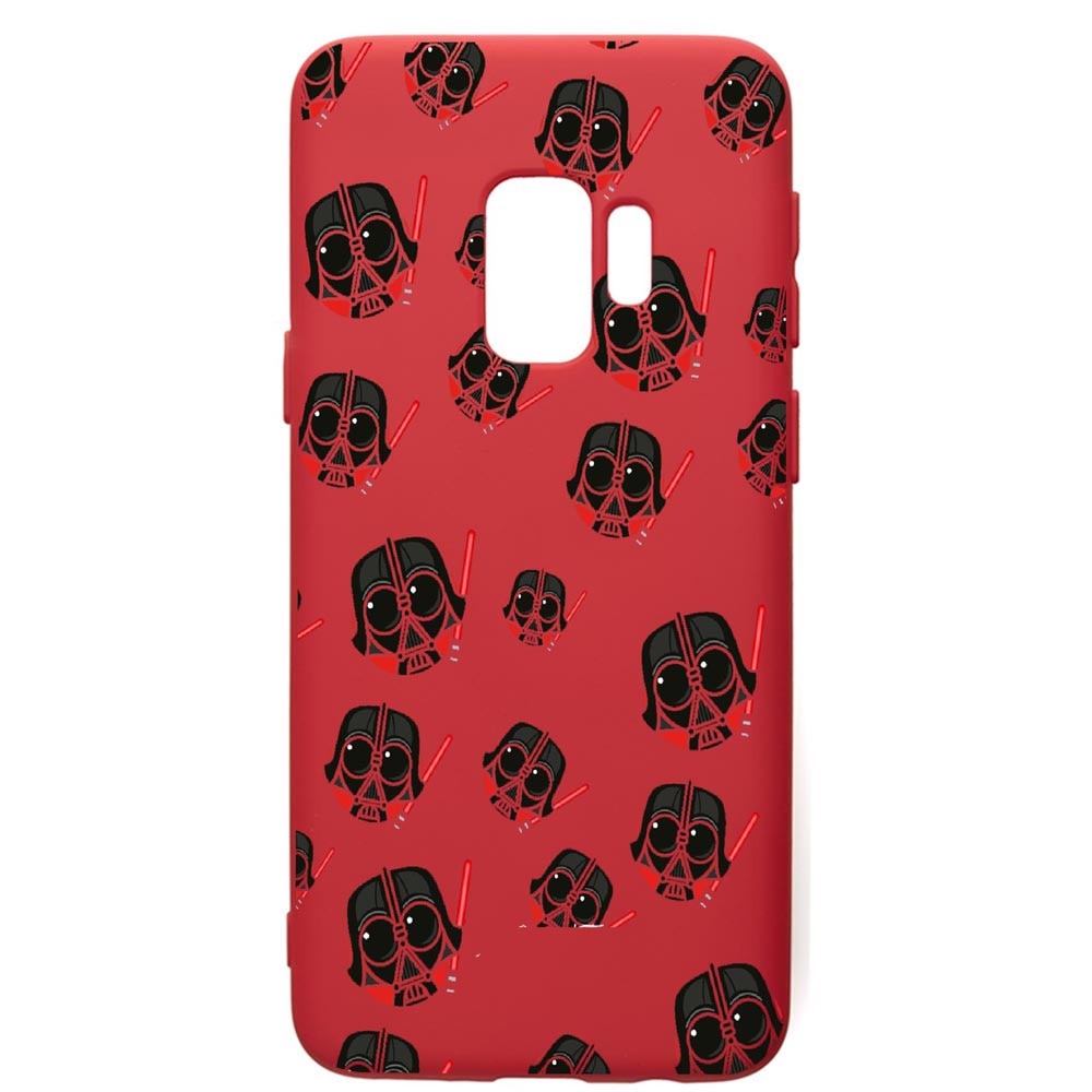 Husa de protectie Samsung Galaxy S9, Star Wars Darth Vader, silicon, cu interiorul din material textil, protectie camera, Red, PR419