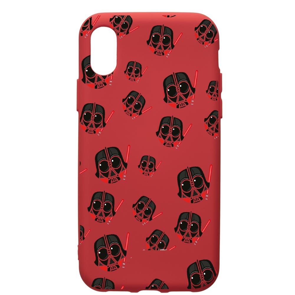 Husa de protectie Xiaomi Redmi 7A, Star Wars Darth Vader, silicon, cu interiorul din material textil, protectie camera, Red, PR419