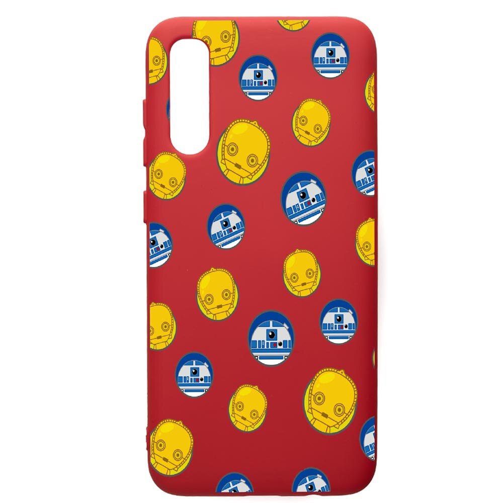 Husa de protectie Samsung Galaxy A70, Star Wars Droids, silicon, cu interiorul din material textil, protectie camera, Red, PR422