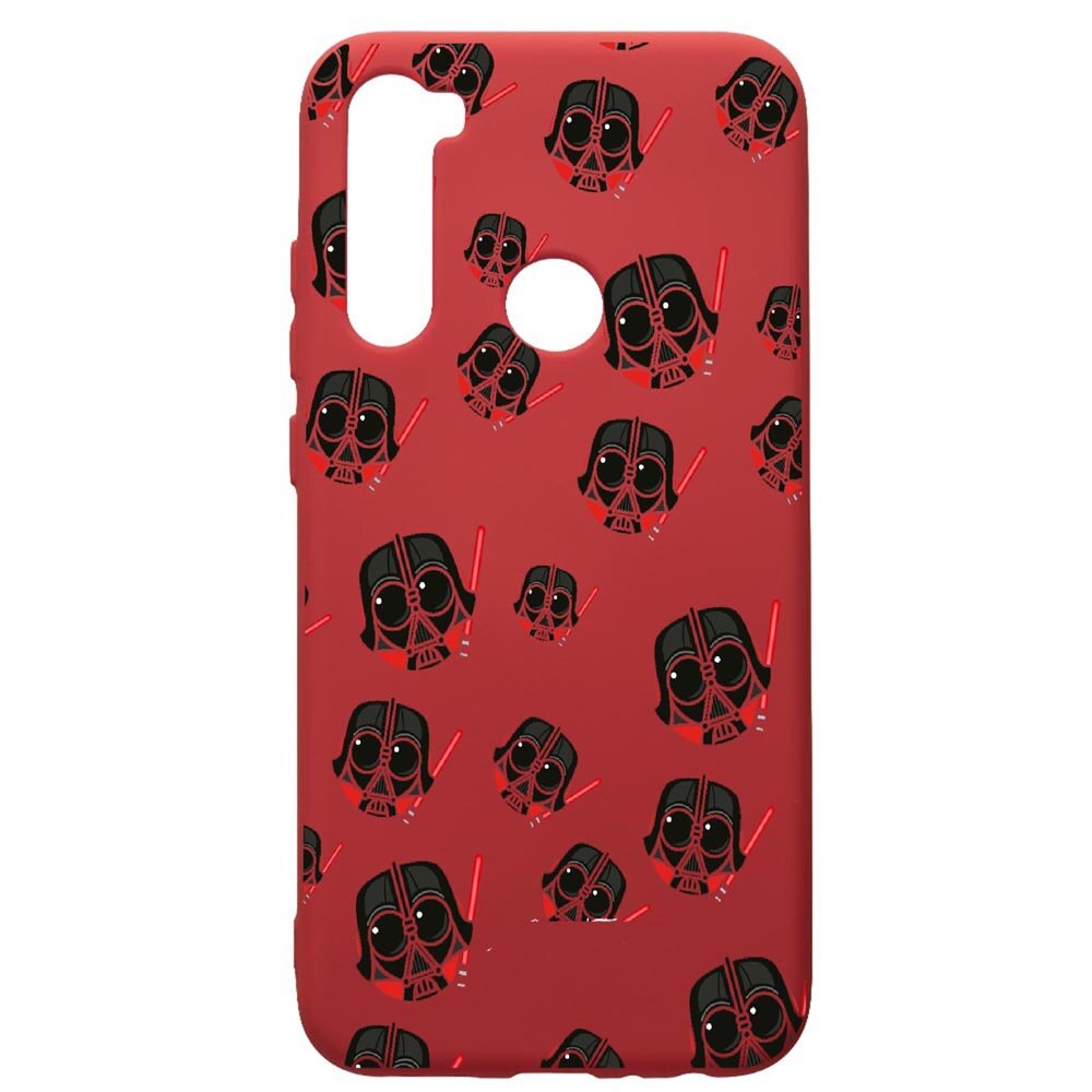 Husa de protectie Xiaomi Redmi Note 8, Star Wars Darth Vader, silicon, cu interiorul din material textil, protectie camera, Red, PR419