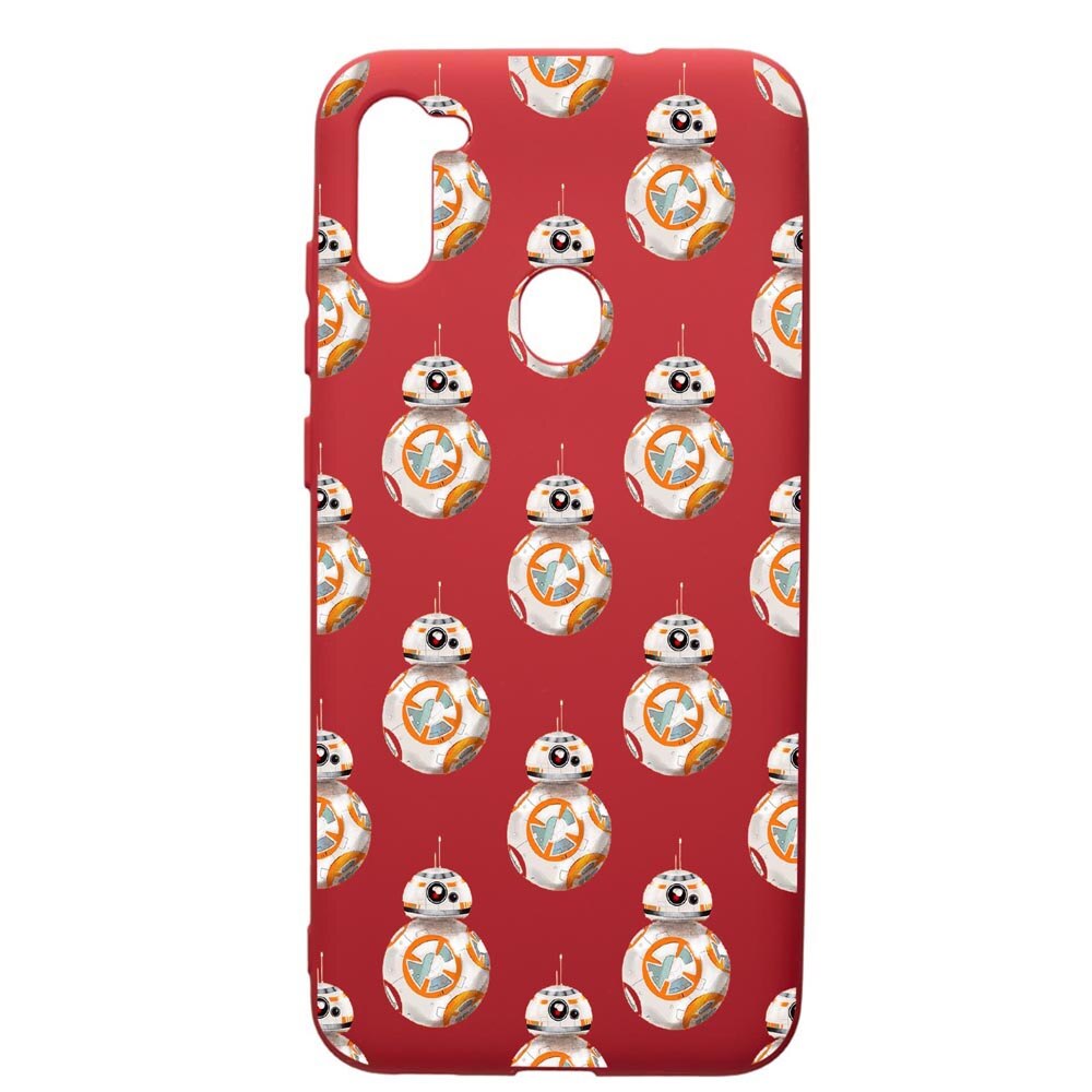 Husa de protectie Samsung Galaxy A11, Star Wars Droids, silicon, cu interiorul din material textil, protectie camera, Red, PR421