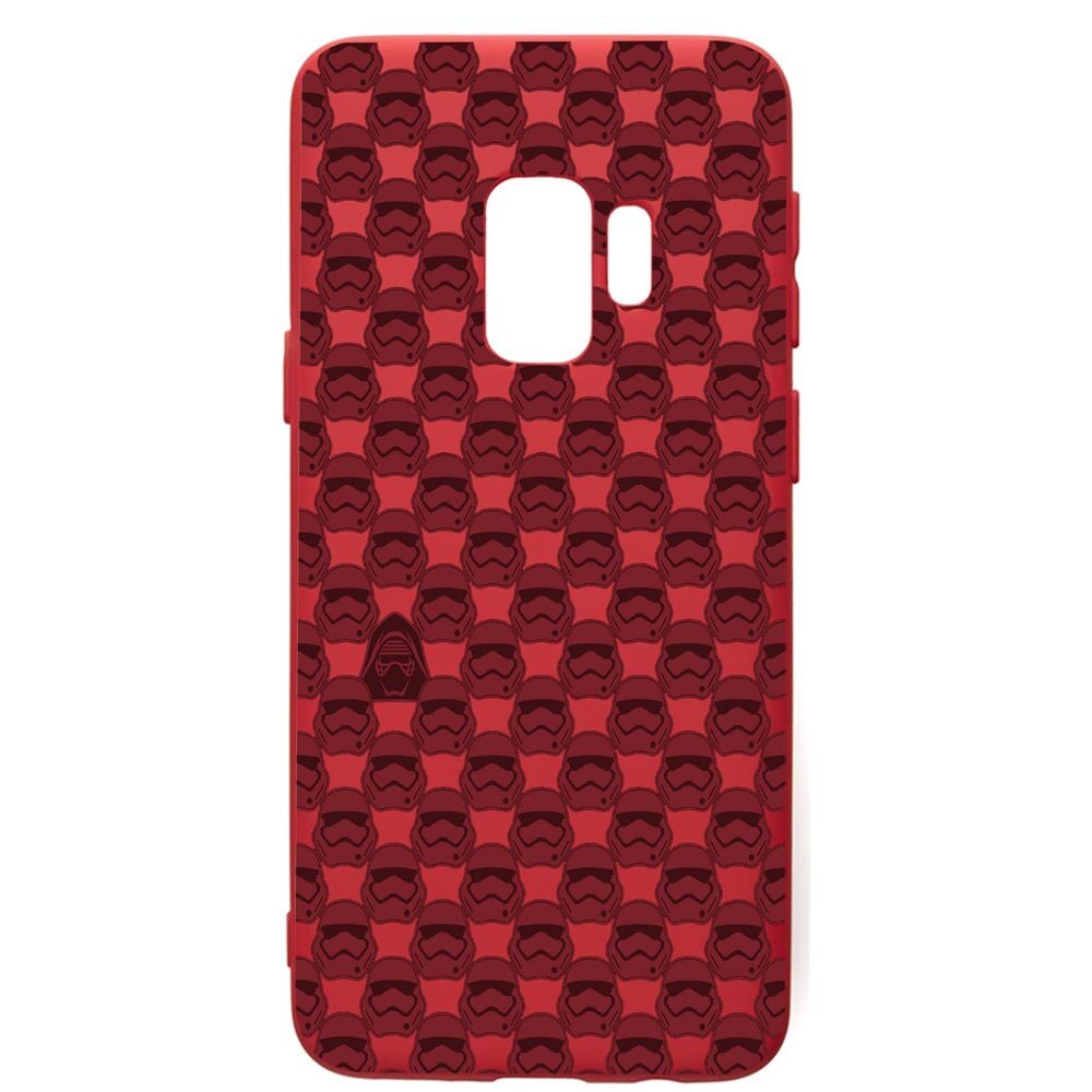 Husa de protectie Samsung Galaxy S9, Star Wars First Order, silicon, cu interiorul din material textil, protectie camera, Red, PR425